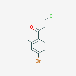 1-(4-Bromo-2-fluorophenyl)-3-chloro-1-propanone结构式