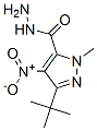 Structure of 1H-PYRAZOLE-5-CARBOXYLIC ACID,3-(1,1-DIMETHYLETHYL)-1-METHYL-4-NITRO-,HYDRAZIDE