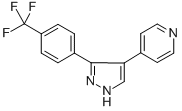 Structure of 4-{3-[4-(TRIFLUOROMETHYL)PHENYL]-1H-PYRAZOL-4-YL}PYRIDINE 