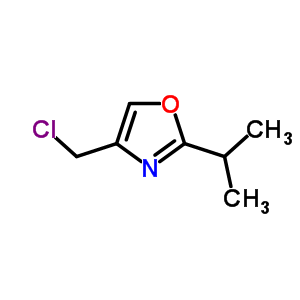 4-(chloromethyl)-2-propan-2-yl-1,3-oxazole结构式