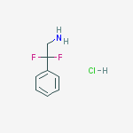 Chemical structure of 2,2-Difluoro-2-phenylethanamine HCl