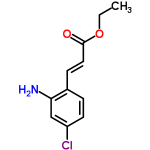 3-(4-Chloro-2-aminophenyl)acrylic acidethylester结构式