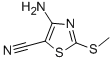 4-AMINO-2-METHYLTHIOTHIAZOLE-5-CARBONITRILE结构式