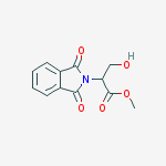 Chemical structure of Methyl 2-(1,3-dioxoisoindol-2-yl)-3-hydroxypropanoate
