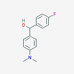 [4-(dimethylamino)phenyl]-(4-fluorophenyl)methanol结构式