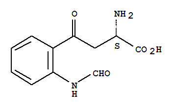 N-甲酰-L-犬尿氨酸结构式