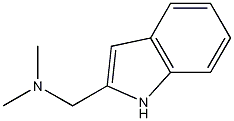 1-(1H-indol-2-yl)-N,N-dimethylmethanamine结构式