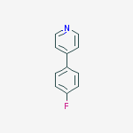Pyridine, 4-(4-fluorophenyl)-结构式