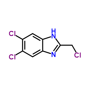 Structure of 5,6-dichloro-2-(chloromethyl)-1H-benzimidazole