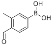 4-Formyl-3-methylphenylboronic acid结构式