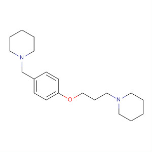 Structure of Piperidine, 1-[3-[4-(1-piperidinylmethyl)phenoxy]propyl]-