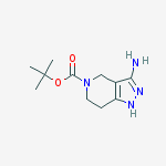tert-butyl 3-amino-1,4,6,7-tetrahydropyrazolo[4,3-c]pyridine-5-carboxylate结构式