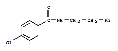 Structure of benzamide, 4-chloro-N-(2-phenylethyl)-