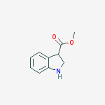 methyl 2,3-dihydro-1H-indole-3-carboxylate结构式