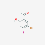 Structure of 5-BROMO-4-FLUORO-2-HYDROXY-BENZALDEHYDE