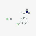 Structure of 1-(3-Chlorophenyl)ethanamine, HCl