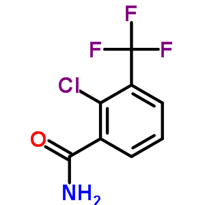 Structure of 2-chloro-3-(trifluoromethyl)benzamide