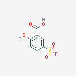 Structure of 5-(fluorosulfonyl)-2-hydroxybenzoic acid