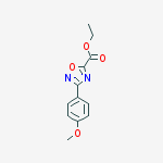 ETHYL 3-(4-METHOXYPHENYL)-1,2,4-OXADIAZOLE-5-CARBOXYLATE结构式