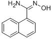 Structure of N-HYDROXY-1-NAPHTHALENE CARBOXIMIDAMIDE