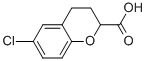 Structure of 2H-1-BENZOPYRAN-2-CARBOXYLIC ACID, 6-CHLORO-3,4-DIHYDRO-