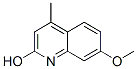 Structure of 7-METHOXY-4-METHYL-QUINOLIN-2-OL