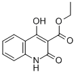 Structure of 1,2-DIHYDRO-4-HYDROXY-2-OXO-3-QUINOLINECARBOXYLIC ACID ETHYL ESTER
