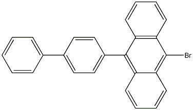 Structure of 9-[1,1'-biphenyl]-4-yl-10-bromo-anthracene