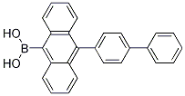 Structure of B-(10-[1,1-Biphenyl]-4-yl-9-anthracenyl)boronic acid