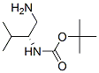 Carbamic acid, [(1R)-1-(aminomethyl)-2-methylpropyl]-, 1,1-dimethylethyl ester结构式