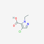 Structure of 4-CHLORO-2-ETHYL-2H-PYRAZOLE-3-CARBOXYLIC ACID