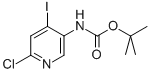 Structure of Carbamicacid, (6-chloro-4-iodo-3-pyridinyl)-, 1,1-dimethylethyl ester