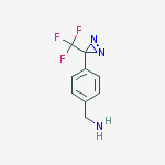 1-{4-[3-(trifluoromethyl)-3h-diaziren-3-yl]phenyl}methanamine结构式