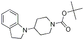 Structure of tert-butyl 4-(indolin-1-yl)piperidine-1-carboxylate