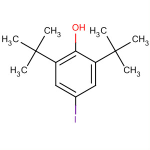 Structure of Phenol, 2,6-bis(1,1-dimethylethyl)-4-iodo-