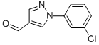 Structure of 1-(3-chlorophenyl)-1H-pyrazole-4-carbaldehyde