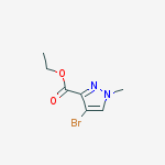 Structure of ethyl 4-broMo-1-Methyl-1H-pyrazole-3-carboxylate