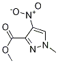 Structure of 1H-Pyrazole-3-carboxylic acid, 1-methyl-4-nitro-, methyl ester