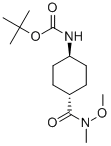 Structure of TERT-BUTYL TRANS-4-(N-METHOXY-N-METHYLCARBAMOYL)CYCLOHEXYLCARBAMATE