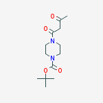 Structure of 1-Piperazinecarboxylic acid,4-(1,3-dioxobutyl)-,1,1-dimethylethyl ester