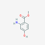 Methyl 2-amino-4-hydroxybenzoate结构式