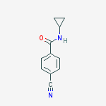 Structure of Benzamide, 4-cyano-N-cyclopropyl