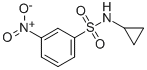 Structure of N-CYCLOPROPYL 3-NITROBENZENESULFONAMIDE