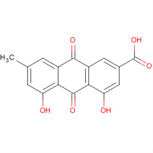 Structure of 2-Anthracenecarboxylic acid,9,10-dihydro-4,5-dihydroxy-7-methyl-9,10-dioxo-
