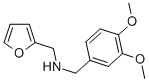 N-(3,4-DIMETHOXYBENZYL)-N-(2-FURYLMETHYL)AMINE结构式