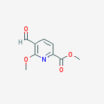 Methyl 5-formyl-6-methoxypyridine-2-carboxylate结构式