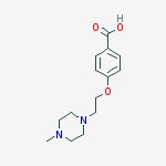4-[2-(4-methylpiperazin-1-yl)ethoxy]benzoic Acid结构式