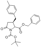 Structure of (4R)-BOC-4-(4-METHYLBENZYL)-PYR-OBZL