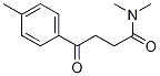 Structure of N,N-dimethyl-4-oxo-4-p-tolylbutanamide