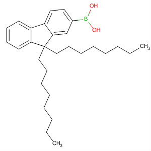 Structure of Boronic acid, (9,9-dioctyl-9H-fluoren-2-yl)-